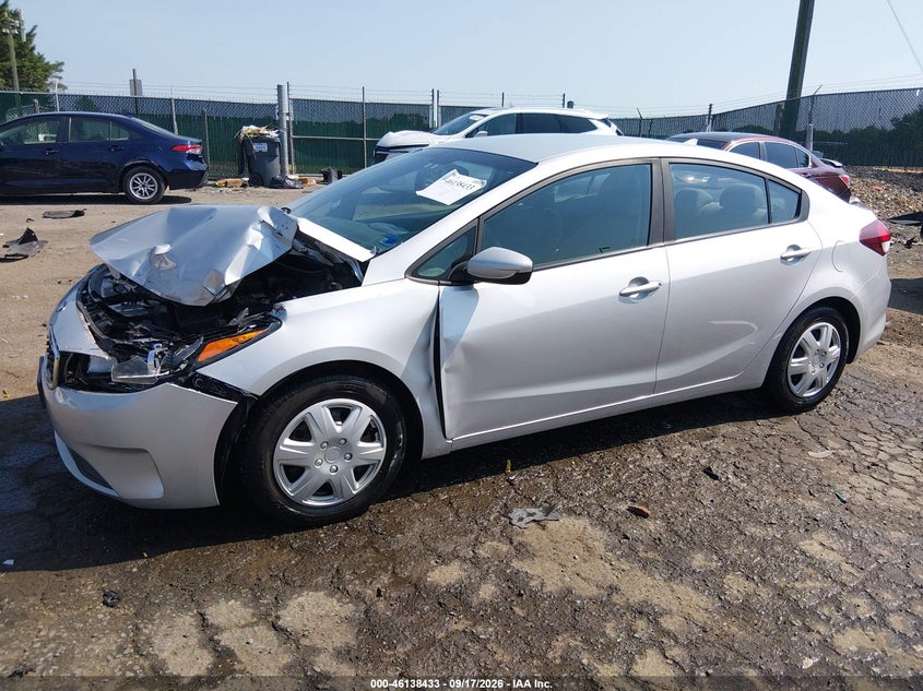 Vin: 3kpfk4a72je270041, lot: 46638167, kia forte lx 20182