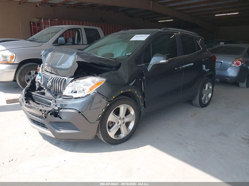 Vin: kl4cjasb4gb654944, lot: 46638175, buick encore 20162