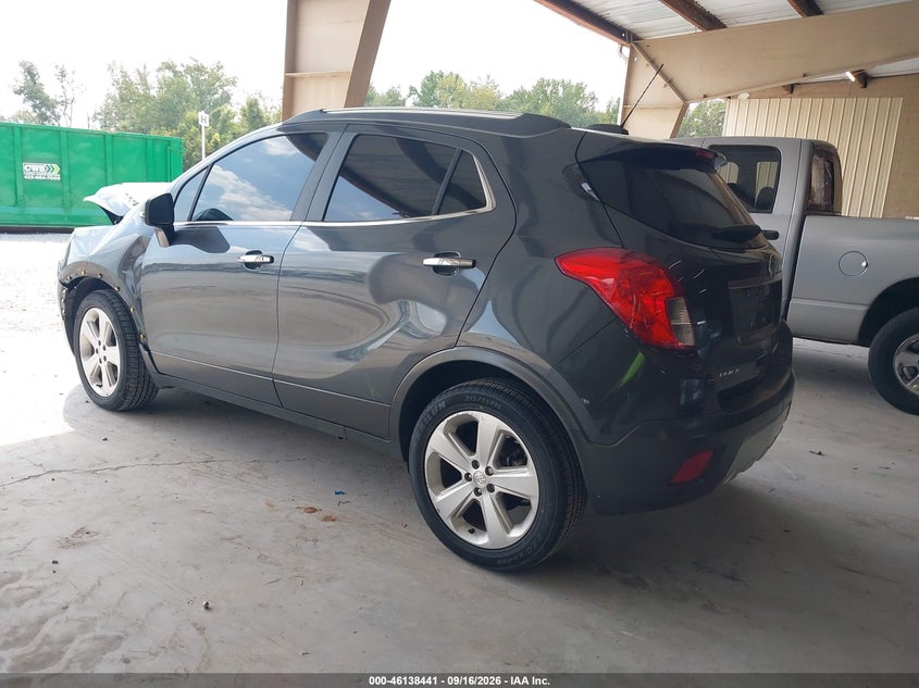 Vin: kl4cjasb4gb654944, lot: 46638175, buick encore 20163