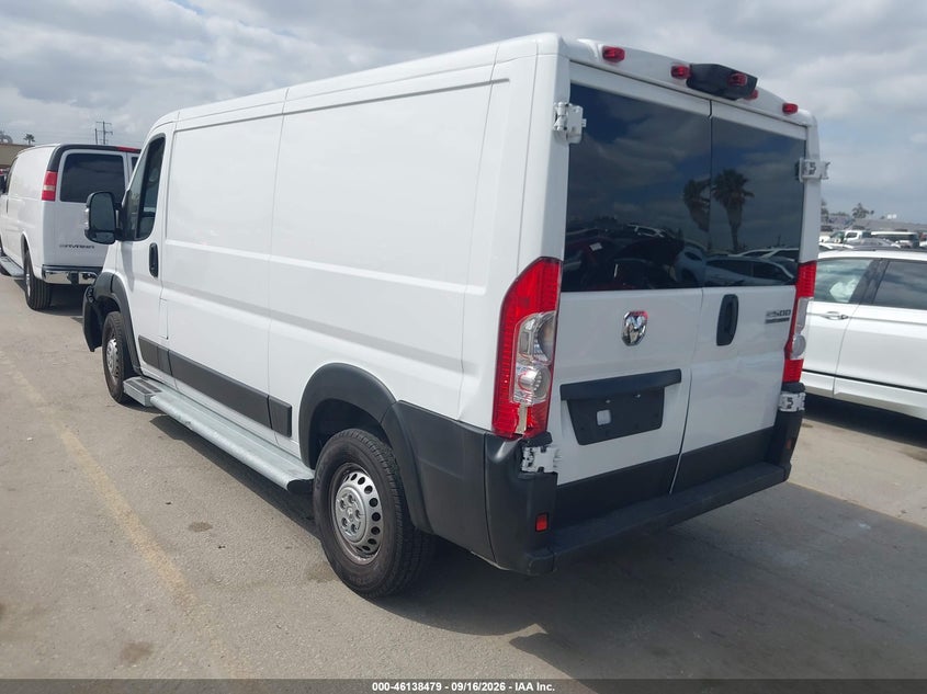 Vin: 3c6lrvvg7se514791, lot: 46638213, ram promaster 2500 tradesman low roof 136 wb w/pass seat 20253