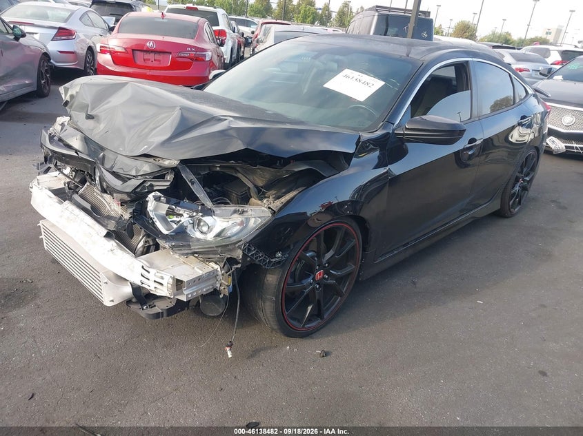 Vin: 2hgfc1e56kh703503, lot: 46638216, honda civic si 20192