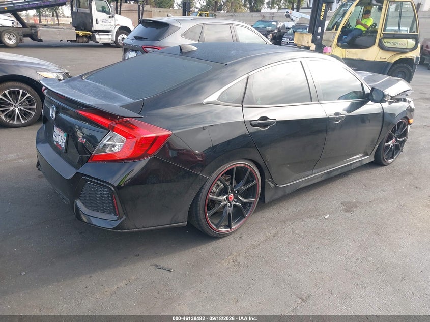 Vin: 2hgfc1e56kh703503, lot: 46638216, honda civic si 20194