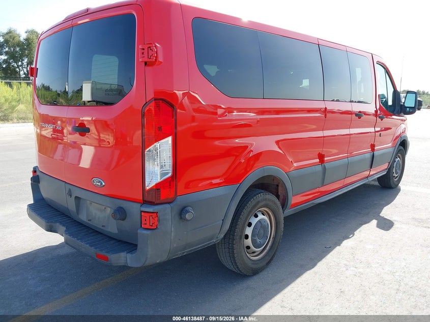 Vin: 1fbzx2zm9gkb18992, lot: 46638221, ford transit-350 xl 20164