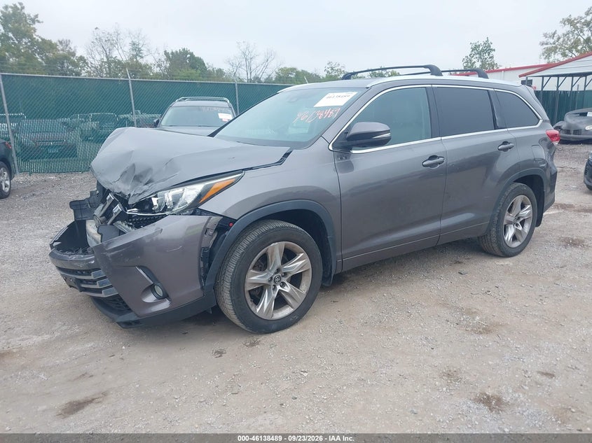 Vin: 5tddzrfh5hs424081, lot: 46638223, toyota highlander limited 20172
