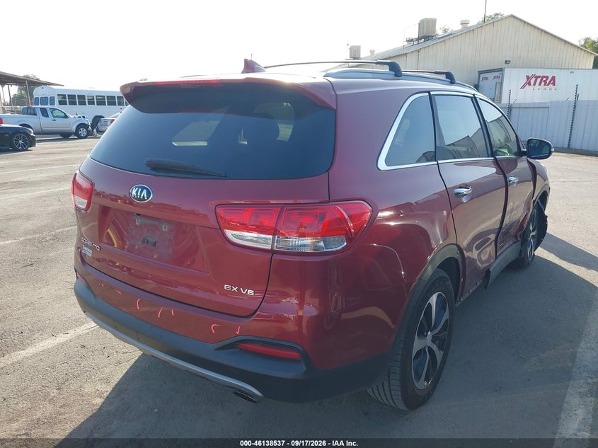 Vin: 5xyph4a5xgg153465, lot: 46638271, kia sorento 3.3l ex 20164