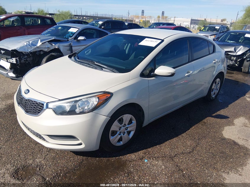 Vin: knafk4a66f5287108, lot: 46638273, kia forte lx 20152