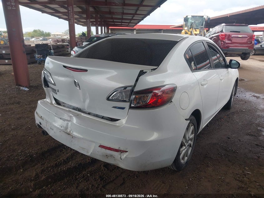 Vin: jm1bl1v7xc1696540, lot: 46638308, mazda mazda3 i touring 20124