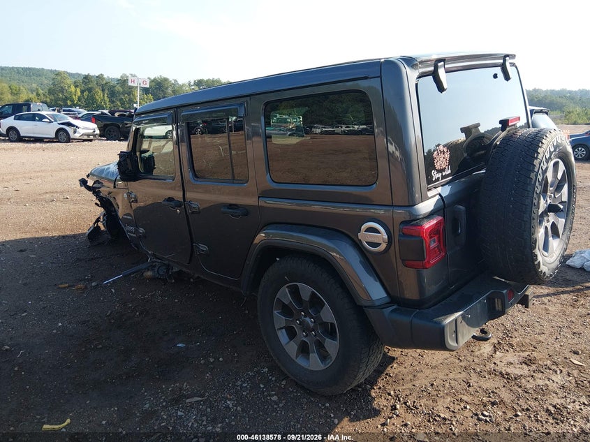 Vin: 1c4hjxen2lw329202, lot: 46638312, jeep wrangler unlimited sahara 4x4 20203