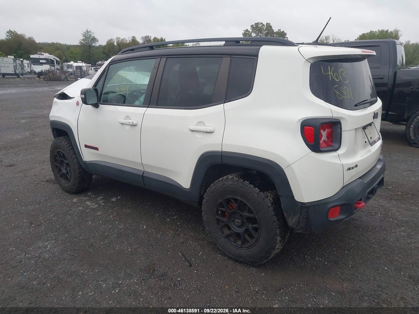 Vin: zaccjbcb4hpg20259, lot: 46638325, jeep renegade trailhawk 4x4 20173