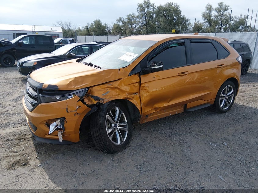Vin: 2fmtk4apxfeb04166, lot: 46638348, ford edge sport 20152