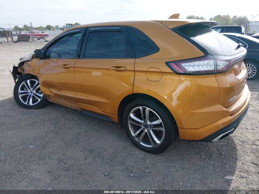 Vin: 2fmtk4apxfeb04166, lot: 46638348, ford edge sport 20153