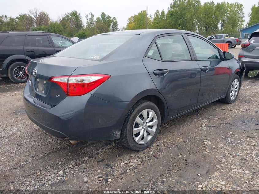 Vin: 5yfburhe0gp442763, lot: 46638404, toyota corolla le 20164