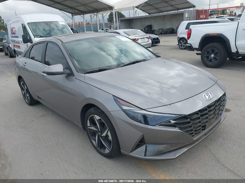 Vin: kmhln4aj5pu045804, lot: 46638412, hyundai elantra hybrid limited 2023 img_1
