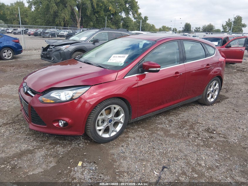 Vin: 1fadp3n23el441125, lot: 46638415, ford focus titanium 20142