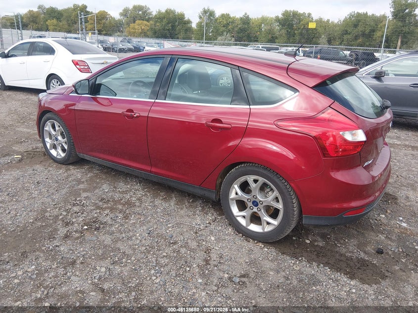 Vin: 1fadp3n23el441125, lot: 46638415, ford focus titanium 20143