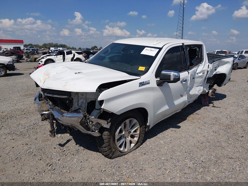 Vin: 3gcuygel3ng127768, lot: 46638431, chevrolet silverado 1500 ltd 4wd  short bed ltz 20222