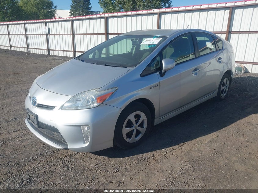 Vin: jtdkn3du8c5458708, lot: 46638433, toyota prius two 20122
