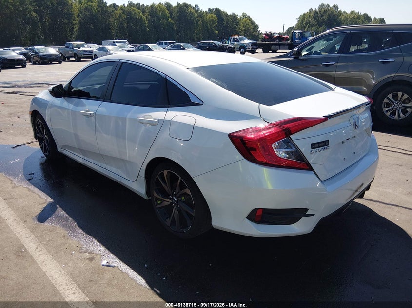 Vin: 2hgfc2f89lh556691, lot: 46638449, honda civic sport 20203