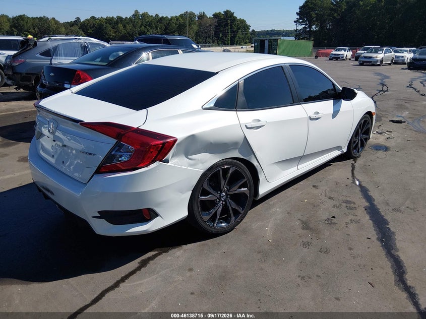 Vin: 2hgfc2f89lh556691, lot: 46638449, honda civic sport 20204