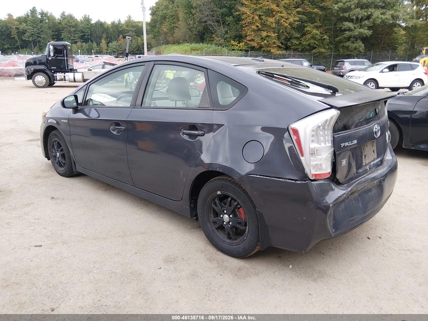 Vin: jtdkn3du8a0040367, lot: 46638450, toyota prius iii 20103
