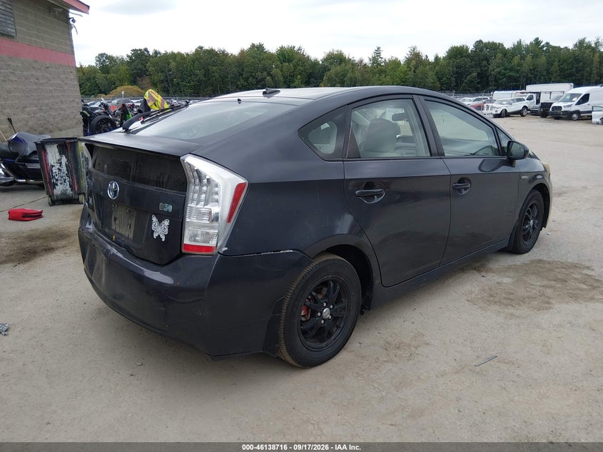 Vin: jtdkn3du8a0040367, lot: 46638450, toyota prius iii 20104