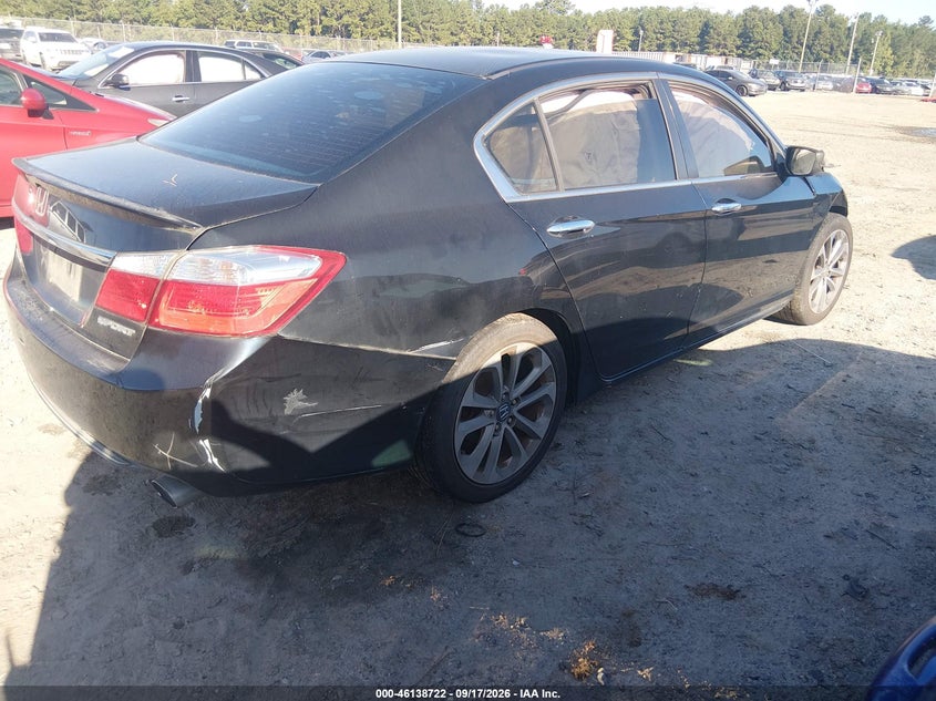 Vin: 1hgcr2f51fa187450, lot: 46638457, honda accord sport 20154