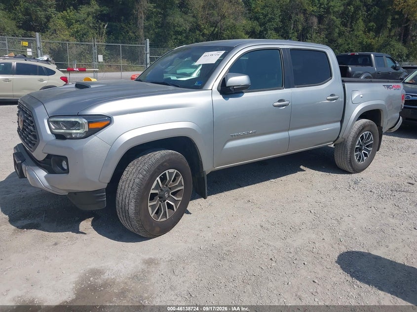 Vin: 3tmcz5an1pm537655, lot: 46638458, toyota tacoma trd sport 20232