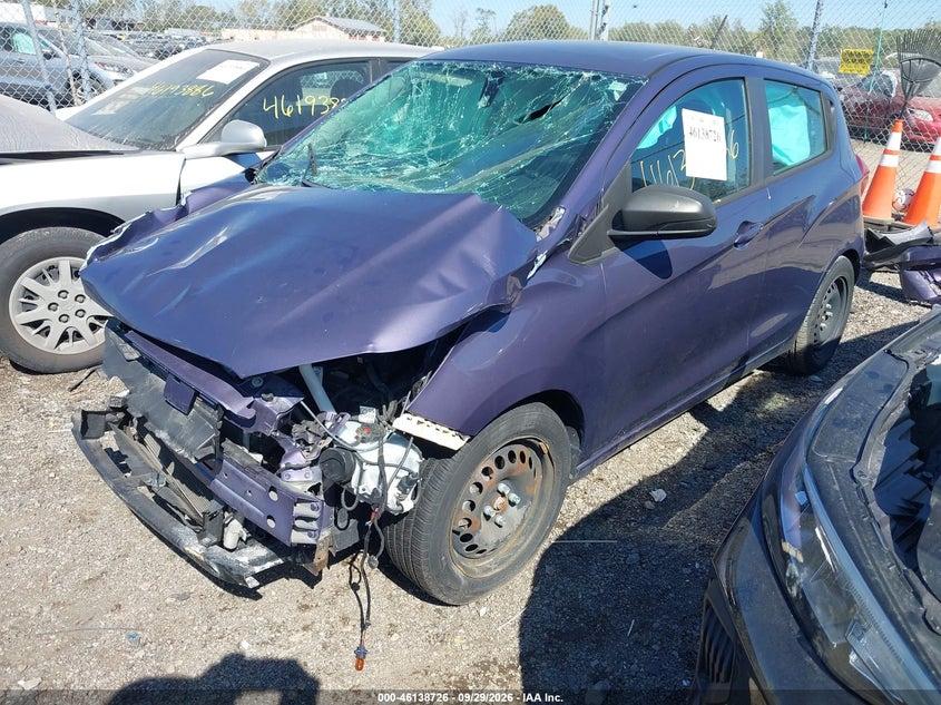 Vin: kl8cb6sa0hc738786, lot: 46638460, chevrolet spark ls cvt 20172