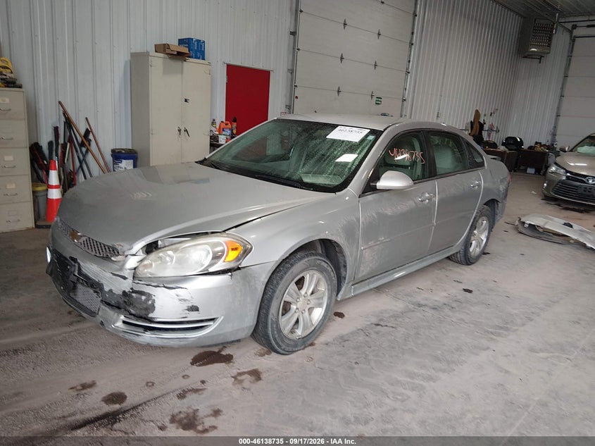 Vin: 2g1wf5e33d1255897, lot: 46638469, chevrolet impala ls 20132