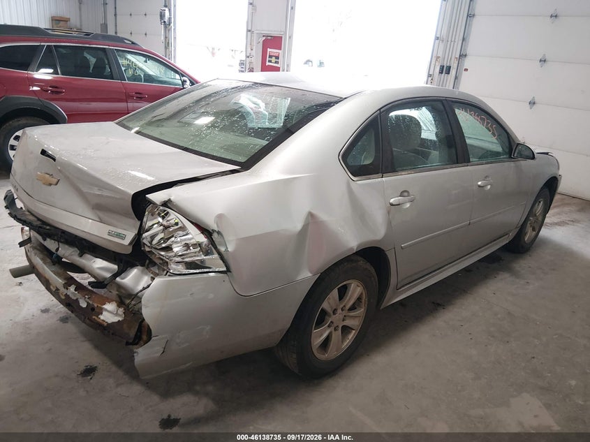 Vin: 2g1wf5e33d1255897, lot: 46638469, chevrolet impala ls 20134