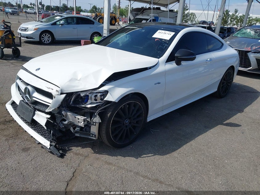 Vin: wddwj6eb7lf964445, lot: 46638478, mercedes-benz amg c 43 4matic 20202
