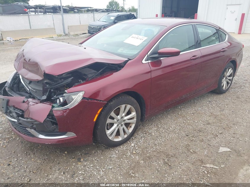 Vin: 1c3cccab0hn502967, lot: 46638479, chrysler 200 limited platinum 20172