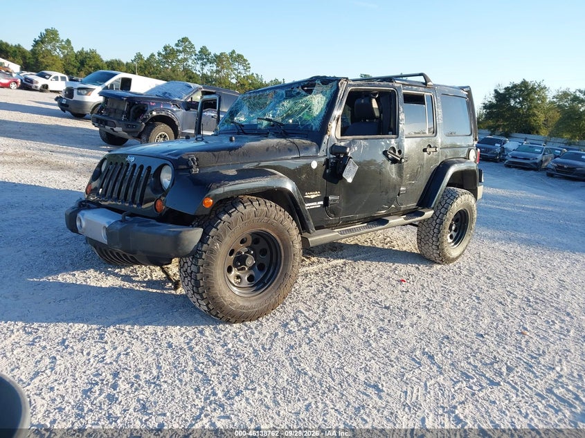 2013 Jeep Wrangler Unlimited Sahara, Переворот, IAAI, VIN 1C4BJWEG6DL536759 — фото 2