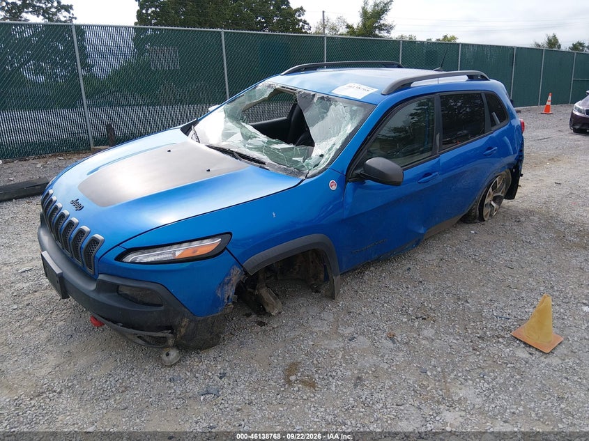 Vin: 1c4pjmbb6jd567096, lot: 46638502, jeep cherokee trailhawk 4x4 20182