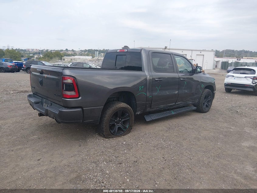 Vin: 1c6srfft2ln335908, lot: 46638503, ram 1500 big horn  4x4 5'7 box 20204