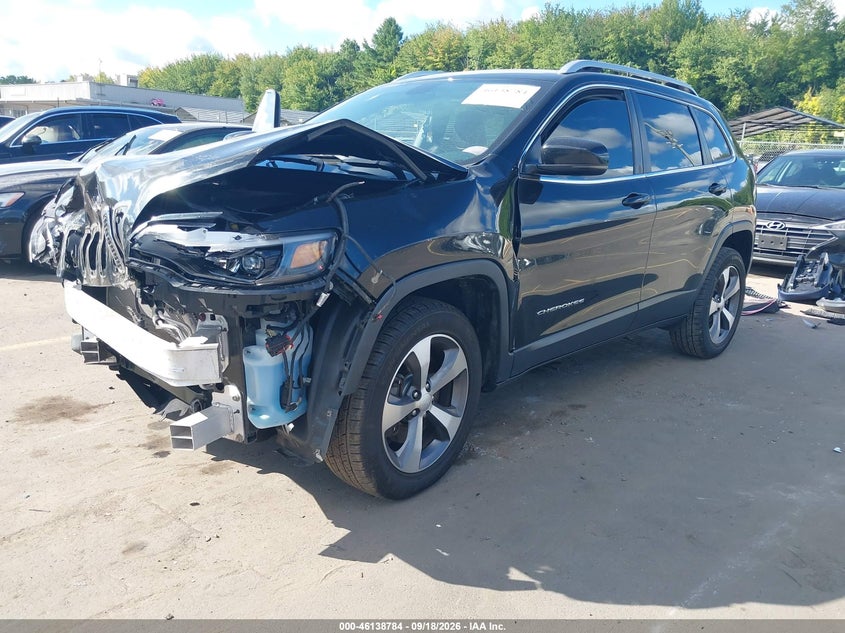 Vin: 1c4pjmdx9ld589413, lot: 46638518, jeep cherokee limited 4x4 20202