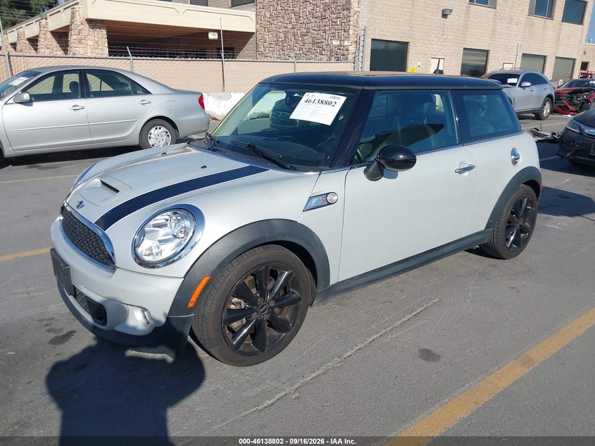Vin: wmwsv3c50ct385319, lot: 46638536, mini cooper s 20122