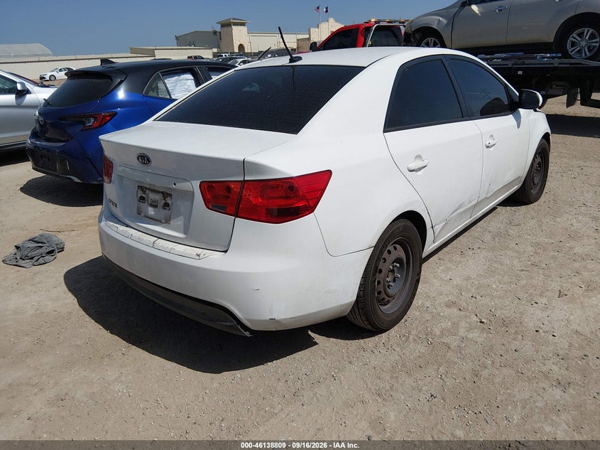 Vin: knaft4a21d5678433, lot: 46638543, kia forte lx 20134