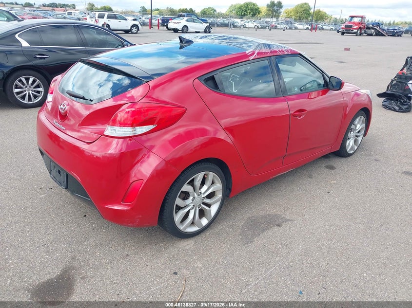 Vin: kmhtc6ad0fu238050, lot: 46638561, hyundai veloster 20154