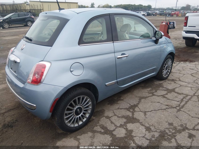 Vin: 3c3cffcr0dt739472, lot: 46638563, fiat 500 lounge 20134