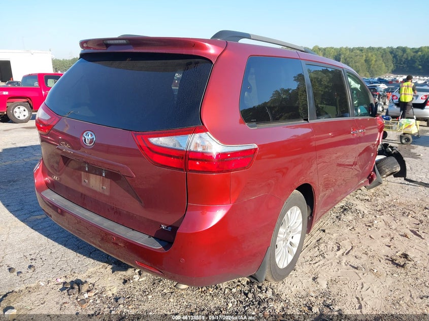 Vin: 5tdyk3dc8fs549051, lot: 46638593, toyota sienna xle premium 8 passenger 20154