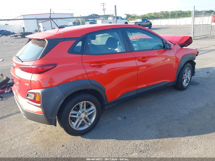 Vin: km8k1caa9lu584390, lot: 46638606, hyundai kona se 20204