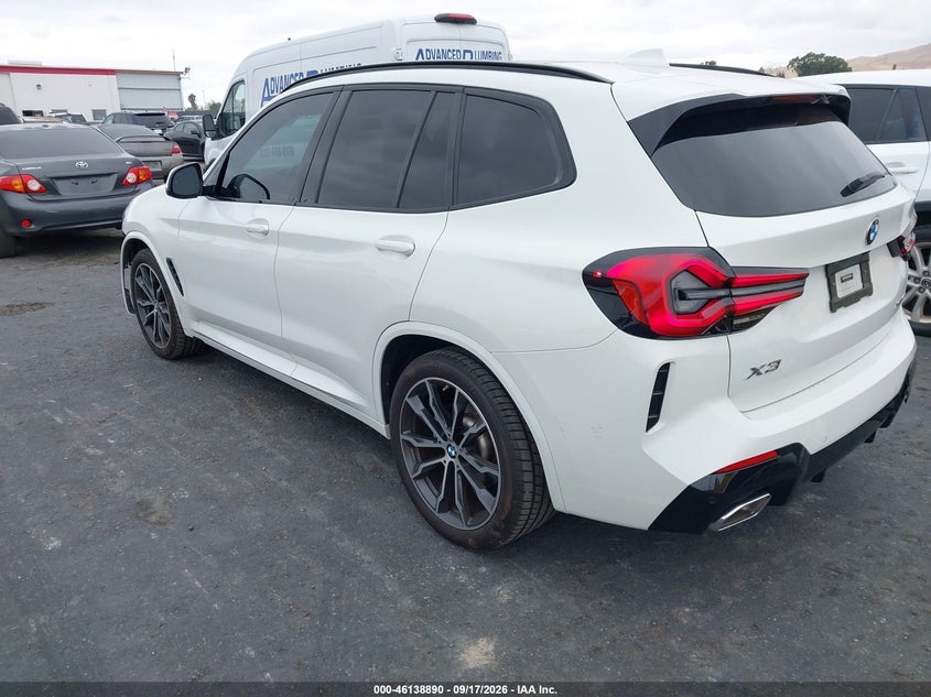 Vin: 5ux53dp04p9p09805, lot: 46638624, bmw x3 xdrive30i 20233