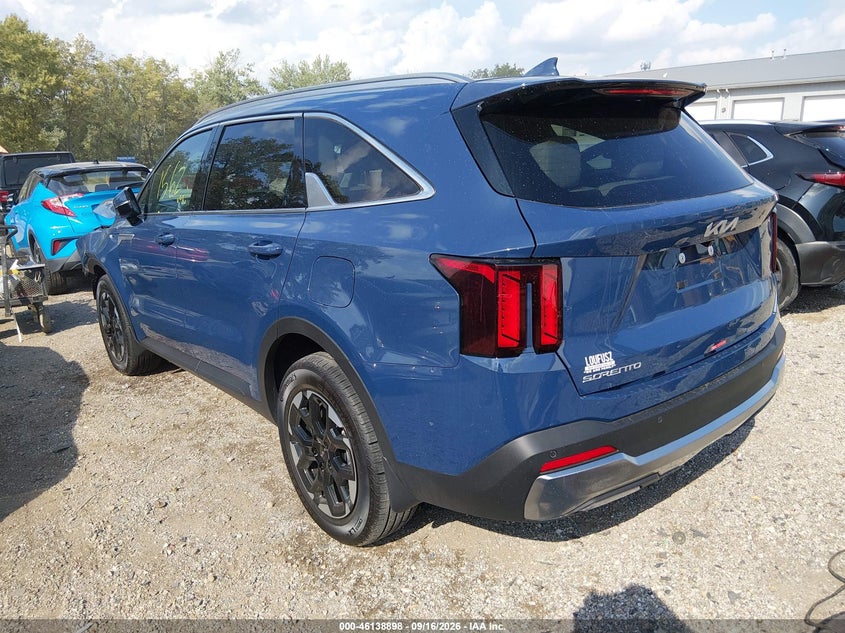 Vin: 5xyrl4jc7tg479854, lot: 46638632, kia sorento s 20263