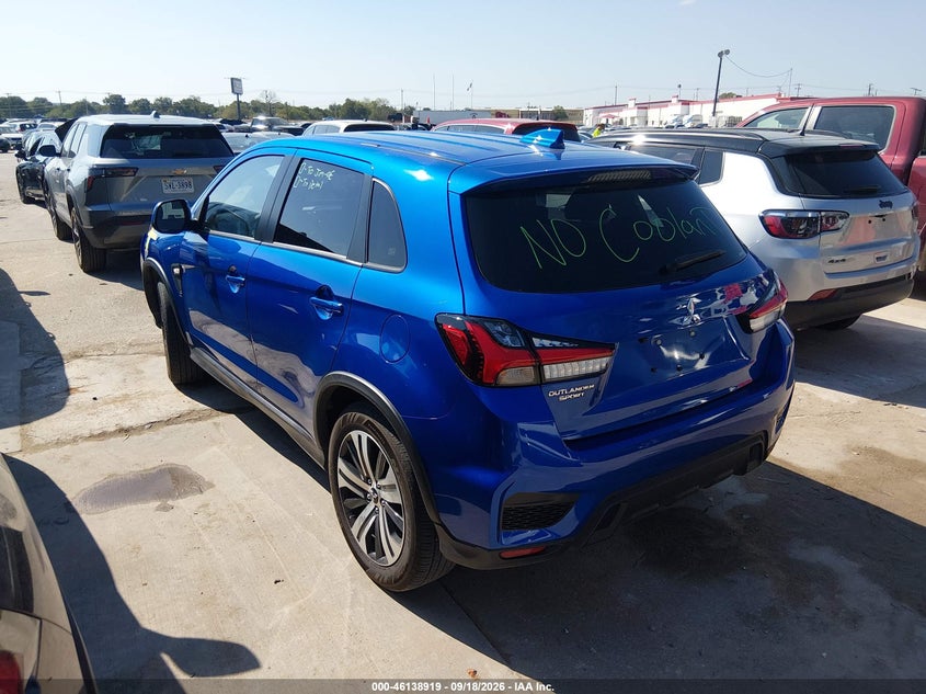 Vin: ja4aruauxtu019018, lot: 46638652, mitsubishi outlander sport 2.0 es/2.0 le/2.0 ralliart/2.0 s/2.0 se/2.0 trail edition 20263