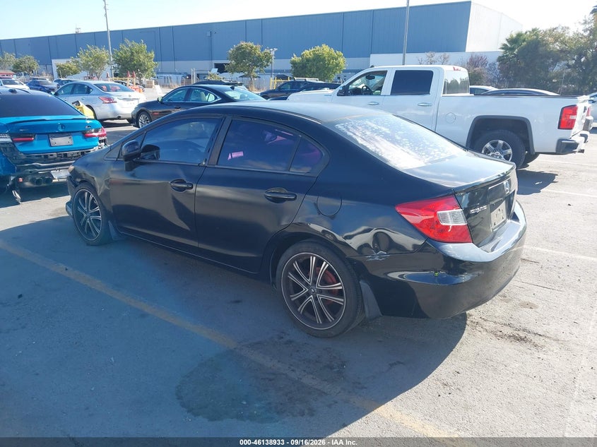 Vin: 2hgfb2f55ch590703, lot: 46638667, honda civic lx 20123