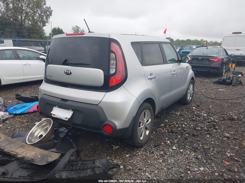 Vin: kndjn2a27e7745571, lot: 46638703, kia soul 20144