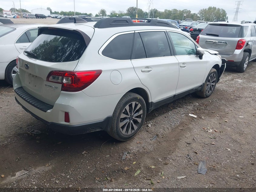 Vin: 4s4bsakc0h3435798, lot: 46638778, subaru outback 2.5i limited 20174