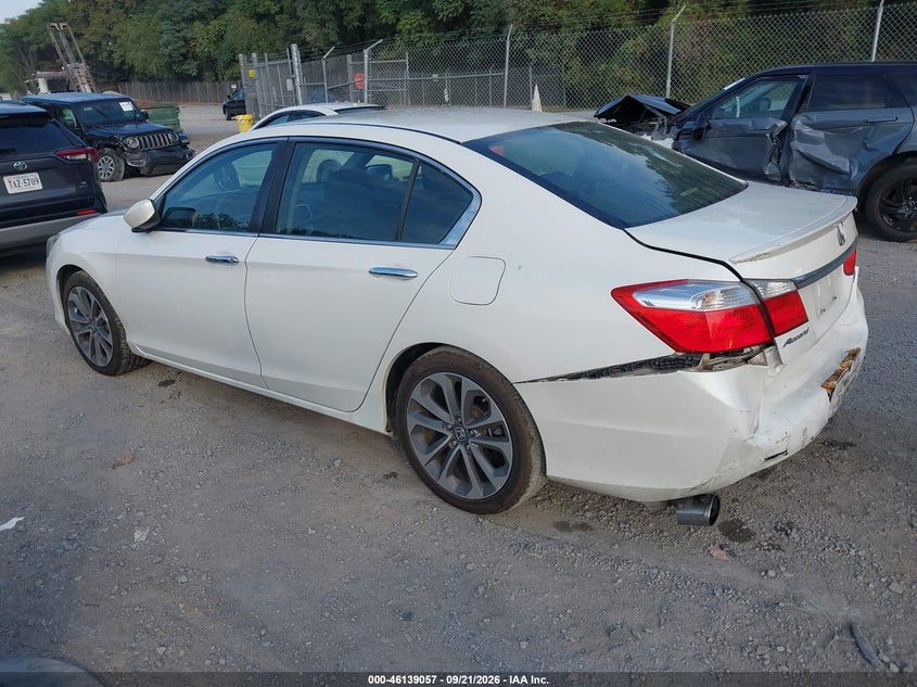Vin: 1hgcr2f59ea088289, lot: 46638791, honda accord sport 20143