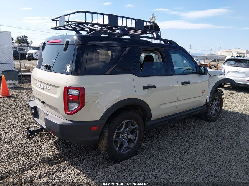 Vin: 3fmcr9d90rrf75319, lot: 46638812, ford bronco sport badlands 20244